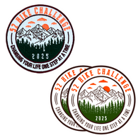 52 Hike Challenge 2025 Stickers + Patch Bundle