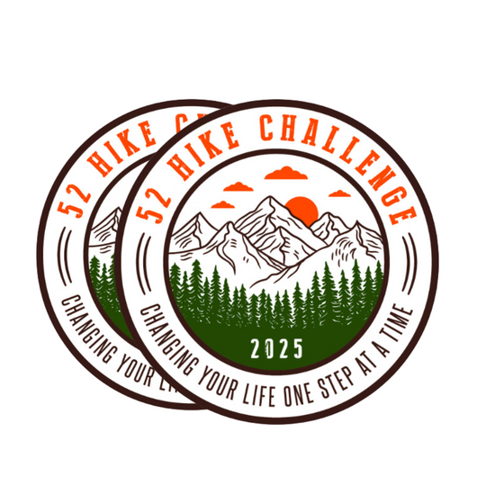 52 Hike Challenge 2025 Stickers Pack (2-Pack)